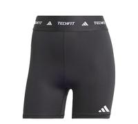 adidas Femme Techfit Short Leggings Tights, Black/White, L 4 inch