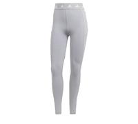 adidas Femme Techfit Stash Pocket Full-Length Leggings, Medium Grey Heather/White, XXS