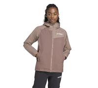adidas Femme Terrex Multi 2 Layer RAIN.RDY Jacket, earth strata/trace brown, S