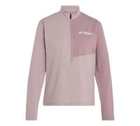 adidas Femme Terrex Multi Climacool Half Zip Long Sleeve Shirt, Dual Lilac/Magic Mauve, XS