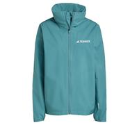 adidas Femme Terrex Multi Essentials 2 Layer Rain Jacket, Preloved Teal, L
