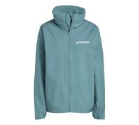 adidas Femme Terrex Multi Essentials 2 Layer Rain Jacket, Preloved Teal, XS