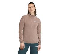adidas Femme Terrex Multi Essentials Half Zip Fleece Jacket, Trace Brown, S
