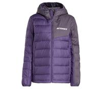 adidas Femme Terrex Multi Light Down CLIMAWARM Hooded Jacket, Aurora Plum/Aurora Black, S