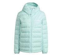 adidas Femme Terrex Multi Light Down CLIMAWARM Hooded Jacket, semi flash aqua, L