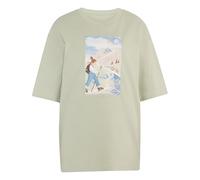 adidas Femme Terrex Secret Paths Ahead Graphic Shirt, Halo Green, XL