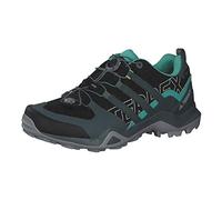 adidas Femme Terrex Swift R2 GORE-TEX Hiking Shoes, Core Black / Blue Oxide / Acid Mint, 38 2/3 EU