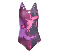 Adidas Femme TIE Dye Graphic V Back Swimsuit, Aurora Black/White, 38