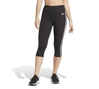 adidas Femme Train Essentials 3-Stripes High-Waisted 3/4 Leggings, Black, XS