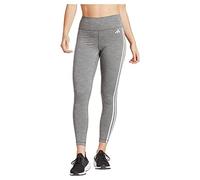 Legging adidas 7/8 Train Essentials High-Waisted 3 bandes gris clair blanc femme - S