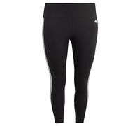 adidas Femme Train Essentials 3-Stripes High-Waisted 7/8 Leggings (Plus Size), Black, XXL Plus