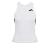 adidas Femme Train Essentials 3-Stripes Workout Tank Shirt, White/Black, S