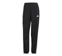 adidas Femme Train Essentials 3-Stripes Woven Pants, Black/White, S Tall