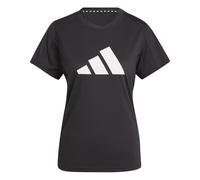 adidas Femme Train Essentials Big Performance Logo Training Shirt, Black/White, XS