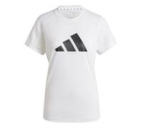 adidas Femme Train Essentials Big Performance Logo Training Shirt, White/Black, L