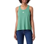 adidas Femme Train Essentials Minimal Branding Racerback Tank Top, preloved Green, M