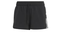 adidas Femme Train Essentials Train Cotton 3-Stripes Pacer Shorts, Black/White, XS