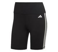 adidas Femme Training Essentials 3-Stripes High-Waisted Short Leggings, Black, L