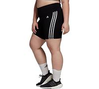 adidas Femme Training Essentials 3-Stripes High-Waisted Short Leggings (Plus Size), black, XL Plus