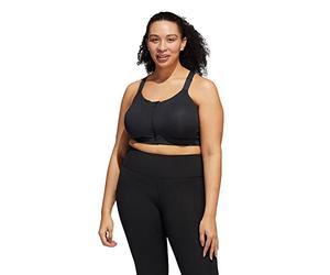 adidas Femme Trn Hs Zip Sports Bra, Noir, E EU