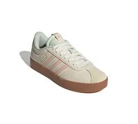 adidas Femme VL Court Shoes, Wonder White/Powder Coral/Linen Green, 37 1/3 EU