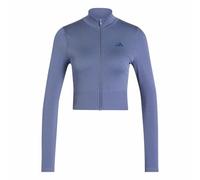 adidas Femme Workout Essentials Knit Zip Through Sweatshirt, preloved Ink, L