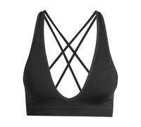 adidas Femme Workout Essentials Seamless Knit Light Support Bra, Black, M