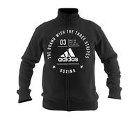 adidas Fermeture éclair communautaire Unisexe. L Noir/Blanc.