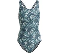 Adidas Sh3.Ro Festivibes 3-Stripes Swimsuit Womens One Piece Vert 6 (XXS) Female