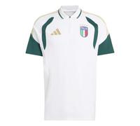 adidas FIGC Polo à manches courtes pour homme, Blanc., L