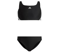 adidas Fille 3-Stripes Bikini, Black/White, 7-8 Years