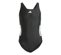 adidas Fille 3-Stripes C-Back Swimsuit Kids, Black/White, 13-14 Years