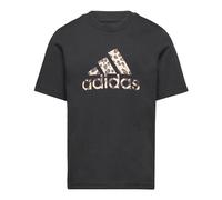 adidas Fille Animal Print Graphic Tee Kids, Black, 4-5 Years