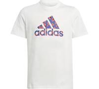 adidas Fille Animal Print Graphic Tshirt, White, 11-12 Years