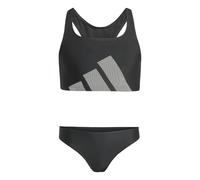 adidas Fille BIG Logo C-Back Bikini Set, Black, 7-8 Years