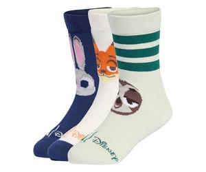 adidas Fille DISNEY SOCKS, off white/linen green/dark blue, 34-36