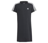 adidas Fille Essentials 3-Stripes Dress, Black/White, 13-14 Years