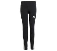 adidas Fille Essentials 3 Stripes Leggings, Black/White, 13-14 Years