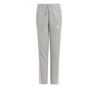 adidas Fille Essentials 3-Stripes Pants, Medium Grey Heather/White, 7-8 Years