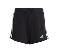 adidas Fille Essentials 3-Stripes Shorts, Black/White, 11-12 Years