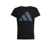 adidas Fille Essentials BIG Logo T-Shirt, Black/White, 11-12 Years