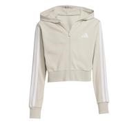 adidas Fille Essentials Full Zip Hoodie, Wonder Alumina/White, 13-14 Years