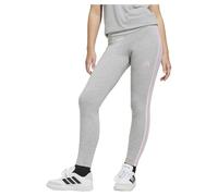 Adidas Fille Essentials Leggings, Medium Grey Heather/Clear Pink, 9-10 Years