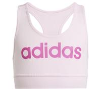 adidas Fille Essentials Linear Logo Cotton Bra Top, Clear Pink/Semi Lucid Fuchsia, 13-14 Years
