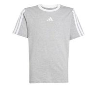 adidas Fille Essentials Shirt, Medium Grey Heather/White, 9-10 Years