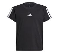 adidas Fille Essentials T-Shirt, Black/White, 9-10 Years