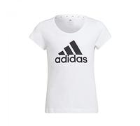 adidas Fille G Bl T Shirt, White/Black, 9-10 ans EU