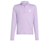 adidas - Girl's Goto PZ 1/4 Zip Longsleeve Tee - T-shirt technique - 170 - white / powder plum
