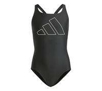 adidas Fille Performance Big Bars Swimsuit Kids, Black/White, 7-8 Years