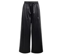 adidas Fille Satin Wide Leg Pants, Black/Grey Six, 11-12 Years